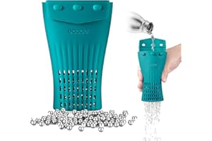 ECOOE cooe 1200 Billes Nettoyantes avec Sac de Rangement en Silicone Vert, Perles de Nettoyage en Acier Inoxydable Réutilisables, Boules nettoyantes pour Carafes à décanter, Bouteilles, Vases