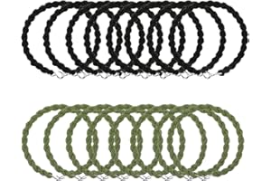 Guittly Army Boot Straps Elastic, 20/16Pcs Military Blousing Straps, Clips Trouser Twists, Boot Bands for Outdoor Hiking Climbing