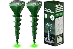 MEKEET 2er Pack, Maulwurf Vertreiber, Maulwurf Vertreiber Testsieger, Maulwurfschreck, Maulwurf Vertreiben, Maulwurf, Wühlmaus Vertreiben, Wühlmausschreck, Der Maulwurf