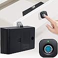 SUMNEW Fingerprint Cabinet Lock, Smart Biometric, Keyless Hidden File Drawer Wardrobe Lock, Child Safety Electric Lock, DIY Wooden Furniture for Home Office