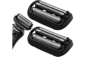 WANIYU 2 Stück 53B Scherkopf Serie 5, Elektrischer S5 Rasierkopf Kompatibel Mit Braun Series 5/Series 6, S5 Scherkopf Ersatzscherteil Folienkopf für Series 5/6 5020cs 5018s 5035s 6020s 6040cs 6075cc 6072cc