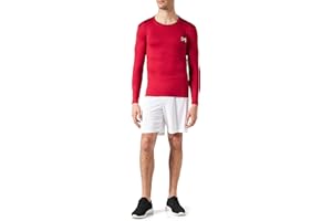 MEETYOO Maglietta Compressione Uomo, Maglie Maniche Lunghe/Corta T Shirt Sportiva per Corsa Ciclismo Fitness