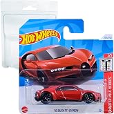 Hot Wheels '16 Bugatti Chiron Quarter Miles Heroes 2/5 (201/250) HTB88 Kırmızı 2024 + Koruyucu Kısa Kart Frikimonkey