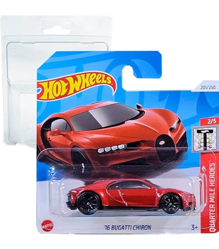 Hot Wheels '16 Bugatti Chiron – Factory Fresh Series 7/10, 2020 Short Card, Sammlerstück