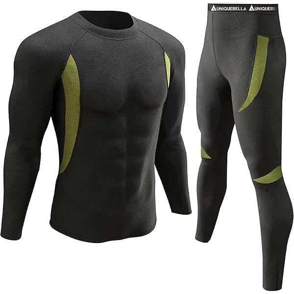 Basic Treasure Thermo-ondergoed Set voor Heren - Ski-ondergoed, Warm, Thermisch Onderhemd en Lange Onderbroek voor de Winter - Functioneel Ondergoed