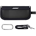 co2CREA Case Silicone for Bose SoundLink Flex Bluetooth Portable Speaker, Portable Ultra-light Protective Sleeve with Carabiner and Shoulder Strap (Speaker and Accessories not Included)