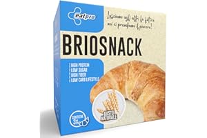 Brioches Proteiche Senza Carboidrati EatPro ● 3 Croissant Colazione Low Carb Naturale ● Cornetti Dolci 1,1% Zuccheri, 25% Proteine ● (1 box)