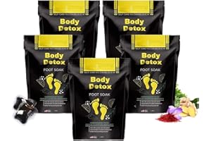 ERISAMO Herbal Detox&shaping Cleansing Foot Soak Beads, Slimwe Body Detox Foot Soak, Herbal Foot Cleansing Soak Beads, for Foot Care (5 Box)