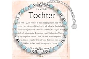 EYQV Armband für Mädchen mit Herz, Liebevolle Geschenk für Tochter Schwester Enkelin Nichte, Geschenk für Mädchen zum Geburtstag Konfirmation Kommunion Abschluss Weihnachten