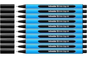 Schneider Slider Edge (Pointe extra large (XB)) Lot de 10 Stylos, Encre noir indélébile