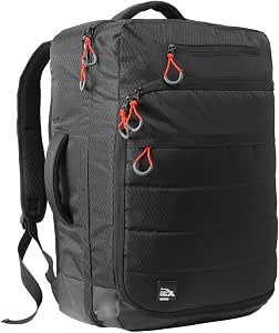 Zaino Cabin Max Santiago Approvato da volo Bagaglio a Mano 55 x 40 x 20 cm.  (Black) : Amazon.it: Valigeria