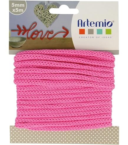 Artemio - Filo da Maglia 5 mm x 5 m, Colore: Nero