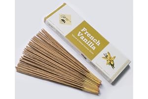 GIFT BRIT Giftbrit French Vanilla Fragrance Natural & Herbal Incense Sticks 100 Sticks With Incense Holder For Meditation, Yoga, Church, Relaxation, Healing and Positivity