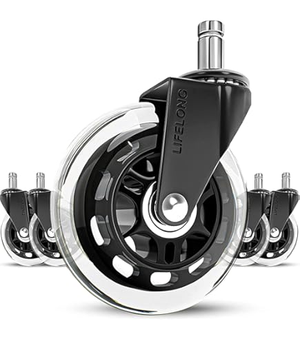 5x bureaustoelwielen voor harde vloeren (11mm 5x bureaustoelwielen voor harde vloeren (11mm