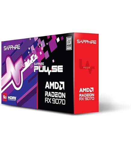 Sapphire 11349-03-20G Pulse AMD Radeon™ RX 9070 Gaming Graphics