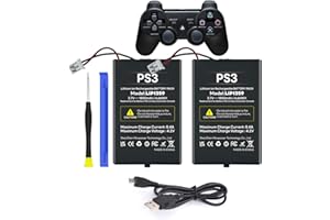 TQTHL 2 x akumulator 1800 mAh LIP1859/LIP1472/LIP1359 do PS3, PlayStation 3, Dualshock, bezprzewodowy kontroler