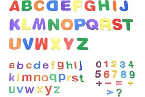 68 pcs lettres magnetiques jeux educatif de lettres et chiffres d'apprentissage magnétiques jouet educatif pour le comptage, l'orthographe et l'apprentissage préscolaire idée cadeau enfant par PAWHITS
