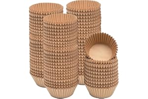 Gcardist 500 unidades de moldes para muffins y cupcakes de color marrón, inodoros, de calidad alimentaria (tamaño estándar)