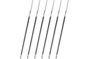 GVIVEJ Kettensägenfeile, 6 Stück Rundfeile Sägeketten, 5.2mm Kettensäge Feilen, für manuelle Schärfen von Sägeketten