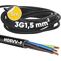 10 Meter Kalitec H03VV-F Schlauchleitung 2x0,5 mm² I Stromkabel ohne Schutzleiter I PVC Kabel für Innenbereich I Elektrokabel weiß I Lampenkabel flexibel I Gerätekabel 2 adrig