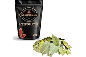 ‎KRAUTSCHMAUS 70g Lorbeerblätter von Krautschmaus, zum Würzen, Kochen und Schmoren, schonend getrocknet, intensives Aroma, ohne Zusatzstoffe