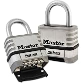 Master Lock asma kilit, ProSeries&reg; paslanmaz &ccedil;elik asma kilit, y&uuml;ksek g&uuml;venlik kilidi, sıfırlanabilir şifreli kilit, şantiyel