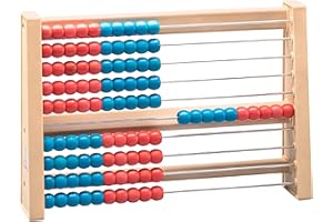 WISSNER® Aktiv lernen - 100s Abacus Rojo/Azul - RE-Wood®