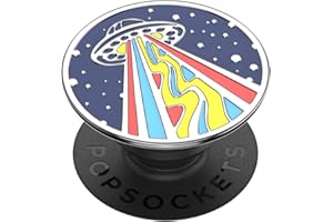 ‎POPSOCKETS PopSockets PopGrip - Rozkładany uchwyt i podstawka do telefonów oraz tabletów z wymiennymi krążkami PopTops - Enamel Outta This World