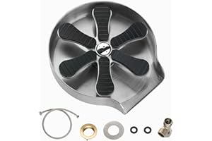 PEESHON Lavabicchieri Lavandino,Rondella Vetro Sciacquatrice,Sciacquatrice Vetro Automatica,Accessori Per Lavelli Di Cucine, Bar, Ristoranti, Caffè（argento）