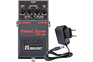 BOSS GUITAR EQUIPMENT Boss MT-2w Metal Zone Waza Edition Distortion Pedal + keepdrum 9V power supply unit