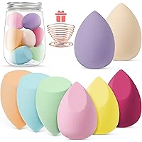 AUAUY 8 PCS Make up Schwamm Set, Foundation Blending Beauty Sponge, Beauty Makeup Schwämme Blender für Flüssigkeit Foundation