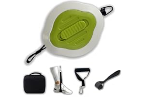 AOXZCVPR Portable Cable Machine-Adjustable Resistance Gym Pump with Door Anchor, Compact Strength Trainer for Full Body Fitness, Replaces Gym Equipment & Stretch Bands（Green）