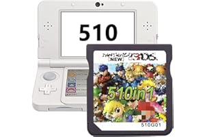 GENERIC DS Game，510 in 1 Super Combo Game Cartridge，Contains 510 3ds Games，Retro Classic Games Card Suitable for NDS, NDSi, 3DS, New, DS, 2DS, DS Lite