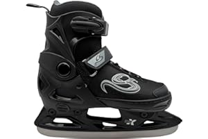 Cox Swain verstellbare Schlittschuhe Crystal, Eislaufschuhe für Kinder, Jugendliche und Erwachsene bis 100KG, vorgeschliffene Edelstahlkufe, Softboot