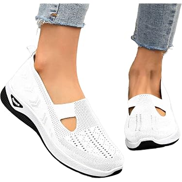 Sandales Plates Confort Femmes été - Soutien Voûte Plantaire, Pieds Larges, Bout Fermé