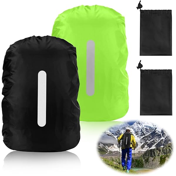 Coperture Antipioggia Per Zaini - Set Da 2 Impermeabili Con Custodia, Taglia M - Foto 11