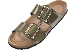 Palado Samos GS Women's Mules - Extra Comfortable Sandals - Fashionable Slippers with Natural Cork - Made in EU - Sandals with Sole Made of Finest Natural Leather