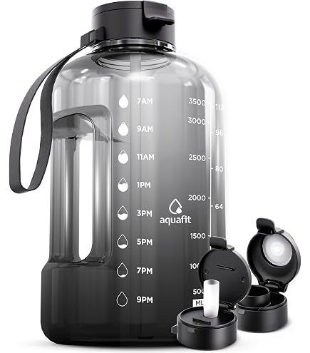 Motivierende Wasserflasche 1,8 L – Mit Zeitmarkierung, Strohhalm & Auslaufsicherem Deckel