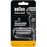 Braun Series 5 54B Tıraş Makinesi Yedek Başlığı | Orijinal Başlık, Şarj Edilebilir Erkek Tıraş D&uuml;zeltici Performans %100 Geri