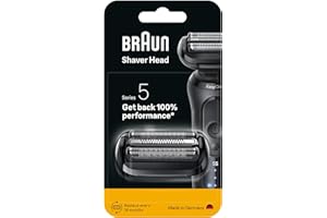 Braun Oryginalna wymienna głowica golarki elektrycznej serii 5, Get Back 100% wydajności, kompatybilna z golarkami 50, 51, 52 generacji, 54B