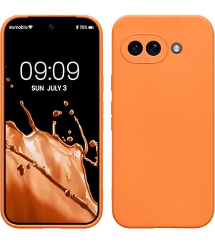 Kwmobile Case Compatible With Google Pixel 9 Case - Protective Slim TPU Phone Cover - Soft Matte Finish - Radiant Yellow - View #2