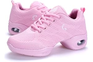 RHSMQ Scarpe da Ballo Professionale Jazz Dance Ghost Scarpe da Ballo, Sport da Donna Danza Hip-Hop Scarpe Traspiranti, Modern Sports Fashion Four Seasons Comfortai Comodi Scarpe Casual(38, Pink)