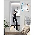 UNBREAKABL MIRO Shatterproof Wall Mirror Full Length for Bedroom, Plexiglass Gym Mirrors for Home, Extra Thick: 0.12 inch, 8 x 8 inch x 4 Pcs, Over The Door, Long Wall Mounted, Rectangular, Silver