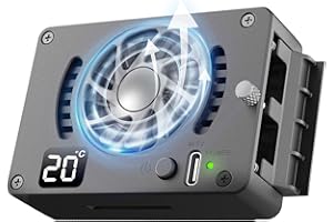 Ventola Raffreddamento Fotocamera, Moman FS10 Camera Cooling Fan Semiconduttore con Schermo per Trasmissione in Diretta Compatibile per A7M4/ZV-E1/A6700/A7C2/70D/ZV-E10/ZV1/A7C/FX3/R6/R7/X-T4/XS10