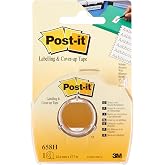 Post-it Adhesive Tape for Labels and Correction &ndash; 1 Roll, 1 Inch x 17.7 m | Beschreibbares Klebeband f&uuml;r Korrekturen und Temp