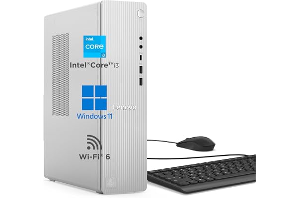 Lenovo IdeaCentre Tower Intel Core i3-1315U (8GB RAM/512GB SSD/Win 11/WiFi 6/Bluetooth 5.2/USB Calliope Keyboard & Mouse/Grey