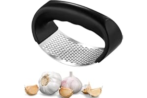 GENÉRICO Presse à Ail Multifonction - Broyeur de Fruits et Légumes, Hachoir, Éplucheur Professionnel En Acier Inoxydable - Ustensile de Cuisine Facile à Utiliser et Nettoyer