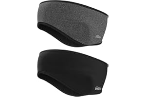 ‎ZYXBBD Fleece Ohrenwärmer Stirnband - Doppelschicht Winddichtes Warmes Winter Sport Stirnbänd Ohrenschutz Headband für Laufen, Jogging, Wandern, Yoga, Skifahren, Radfahren 2 Stück