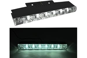 Alchemy Parts Bande de feux de jour LED pour moto | Feu de gabarit | 12 cm de longueur, 6 LED | Idéal pour les sportifs de tourisme, les croiseurs et les motos d'aventure