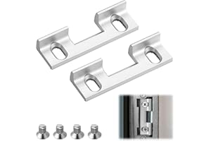 Enhon 2 pièce de rechange type 115 pour gâches, 46 x 14,4 x 9 mm Pièce de rechange pour gâche réglable, espacement des trous de vis 32 mm Pièce à visser pour gâche standard, métal de qualité